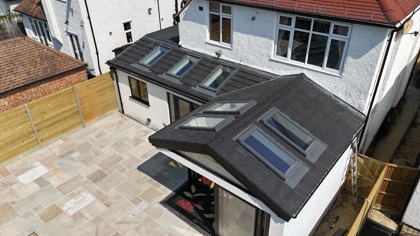 Multiple Velux installations on pitched roof